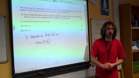 S1 Geometric Distribution OCR January 2012 q7