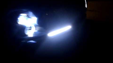 Cadillac CTS DUAL HALO HEAD LIGHTS led bar