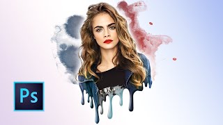 Photoshop Tutorial | Dripping Paint Effect