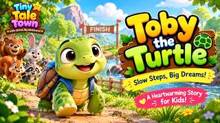 Toby the Turtle 🐢 | Slow Steps, Big Dreams! | Kids Story