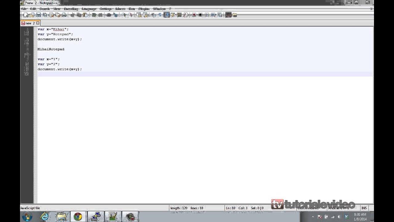 Introducerea in JavaScript despre tipuri de date - YouTube