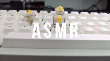 ASMR QK65 Gateron Milky Yellow Pros Typing Sounds