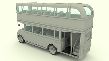How to Model a Double Decker Bus in Autodesk Maya part 1 of 2.