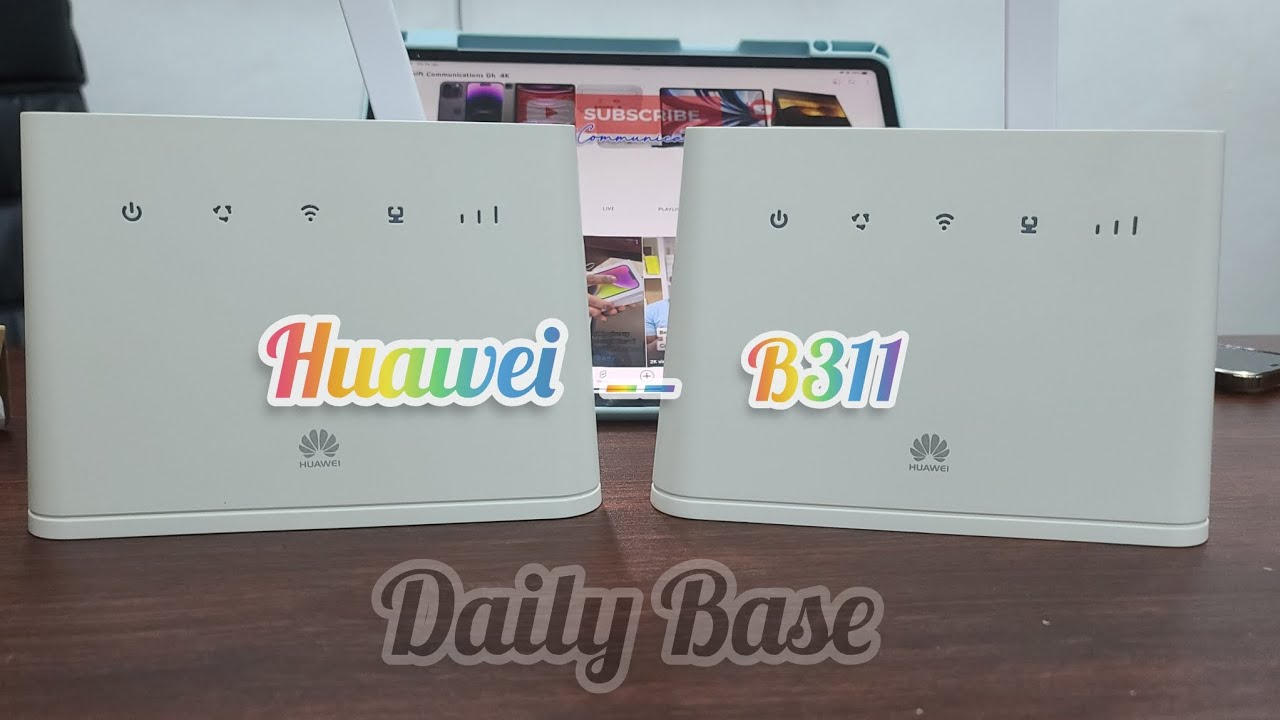 Unboxing a Huawei B311 4G Router - YouTube
