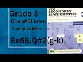Grade 8 maths,Ex 6B Q#2, linear inequalities with negative signs, reverse of linear inequalities,