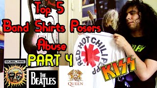 Top 5 Metal/Rock Band T-Shirts Posers Wear PART 4