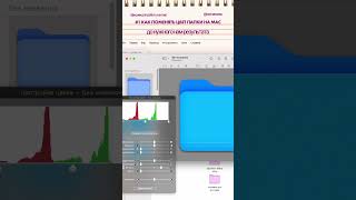 Как поменять цвет папки на mac #туториал