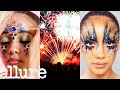 3 Makeup Artists Turn a Model Into Fireworks | Triple Take | Allure