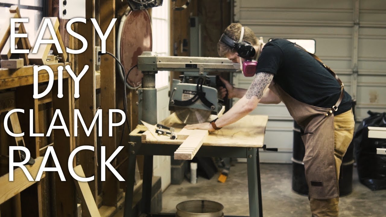 EASY DIY CLAMP RACK (1 2x4!) - YouTube