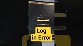 fix PlayStation Account Log in Error #PlayStation #PSN #LoginError #PlayStationAccount #PS5 #PS4