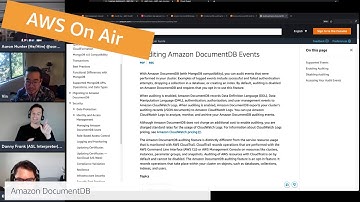 AWS On Air ft: Amazon DocumentDB Support for Decimal128 Data Type | AWS Events