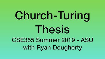 Church-Turing Thesis, Encodings, A_DFA - CSE355 Intro Theoretical CS 6/19 Pt. 2