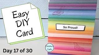 Use Washi Tape for a bright and quick mixed media card!