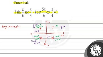 Prove that: \[ 3 \sin \frac{\pi}{6} \sec \frac{\pi}{3}-4 \sin \frac{5 \pi}{6} \cot \frac{\pi}{4}...
