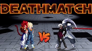 Super Gogeta SSJ4 6P & Super Vegito AI 6P VS Coldwell 6P & Shulymus 6P in Jump Force Mugen