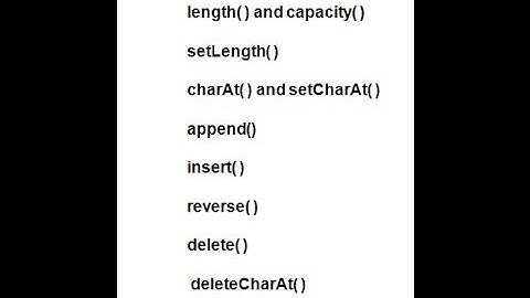 String Buffer Class in Java  :[String Handelling]