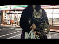 どうしても妹とお出かけしたくて夜の買い物についてきてしまった猫ｗ