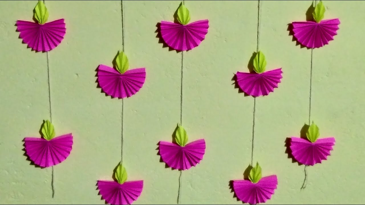 Easy Diwali decoration ideas ## Paper Diya wall hanging for diwali