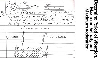 Mechanical Vibration | Applied Mechanics Dynamic | Unit:10 | Lecture:1| Parallel connection |