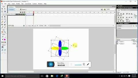 Tutorial membuat BALING-BALING dengan MACROMEDIA FLASH 8