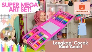 Shopee Haul! UNBOXING SUPER MEGA ART SET! Murah & Lengkap!!