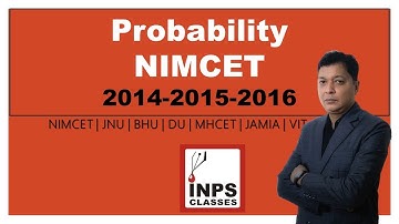 Probability questions asked in the previous year of NIMCET 2014-2015&2016 | INPS CLASSES