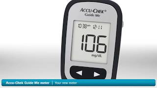 Setting up and using the Accu-Chek Guide Me meter (with Accu-Chek Softclix lancing device) screenshot 3