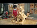 Build DIY Woodworking Castle Bird House and Bird Feeder - DIY Woodworking Projects