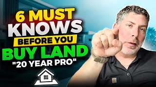 6 things you MUST know before buying land - Real Estate Investing