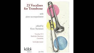 Vocalise N°2, tenor clef, Mathilde Marchesi, Cantabile