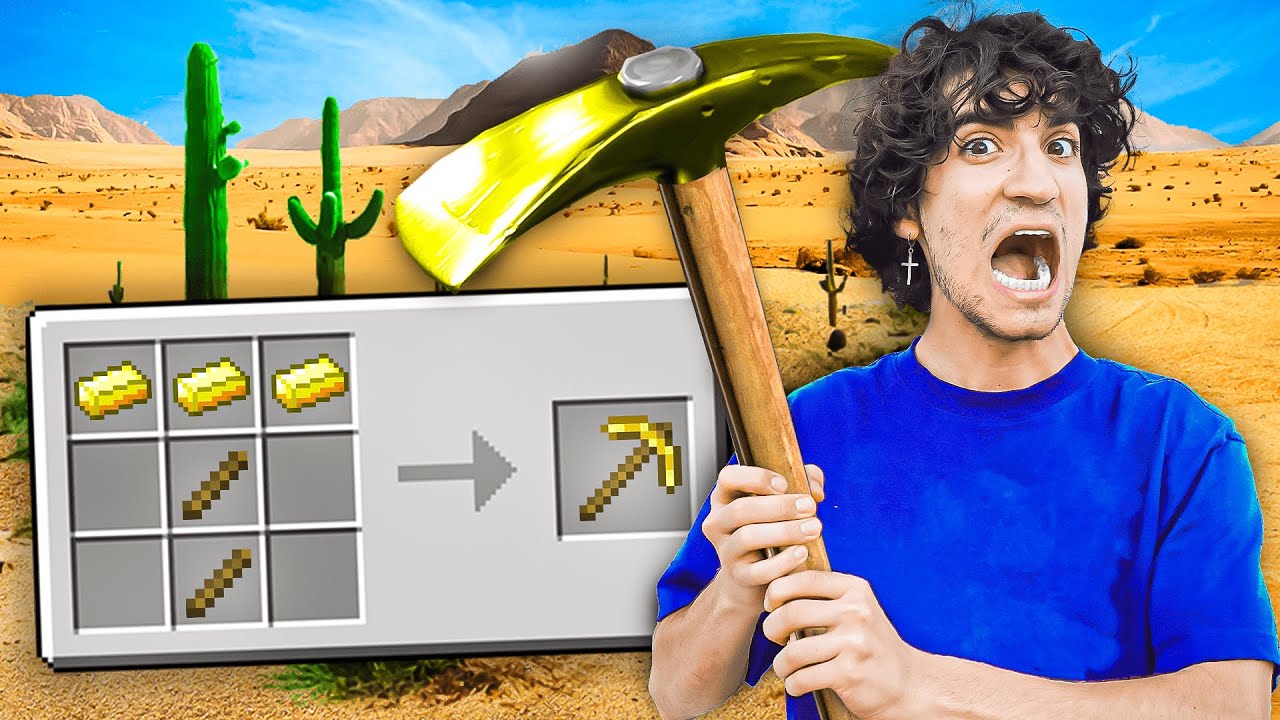 Im ECHTEN Leben mit MINECRAFT Rezepten ÜBERLEBEN! 😰