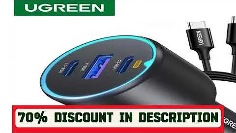 A must-have product! UGREEN 130W USB C Fast Car Charger with PD Cable for For Xiaomi iPhone 17 Sam