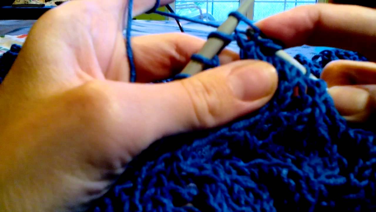 Sl3-k1-p3sso knitting stitch - YouTube