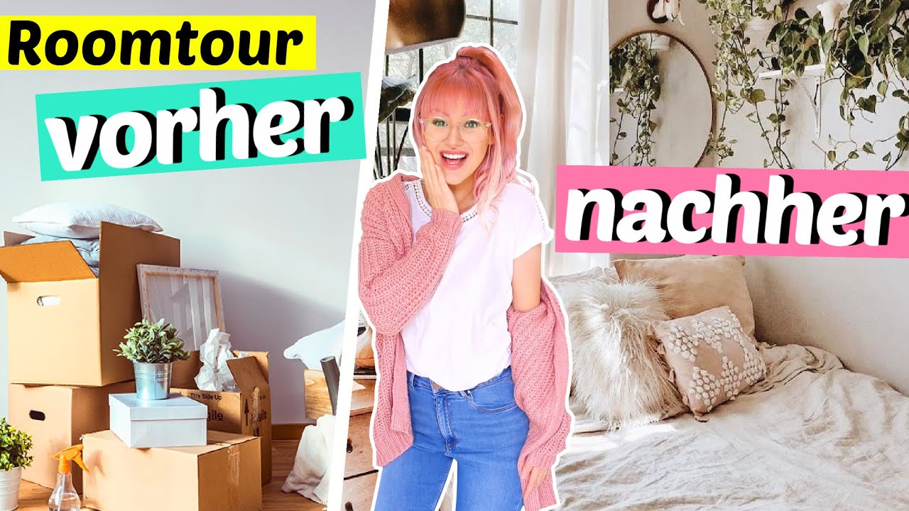 Mein neues ZIMMER Vorher/Nachher 😍 + Roomtour & DIY