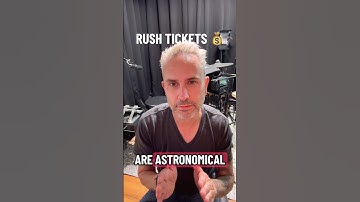 Rush ticket madness! Worth it? #rush #drums #drummer #drum #drumming