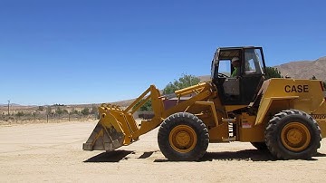 CASE W20C Wheel Loader Start Up Procedures