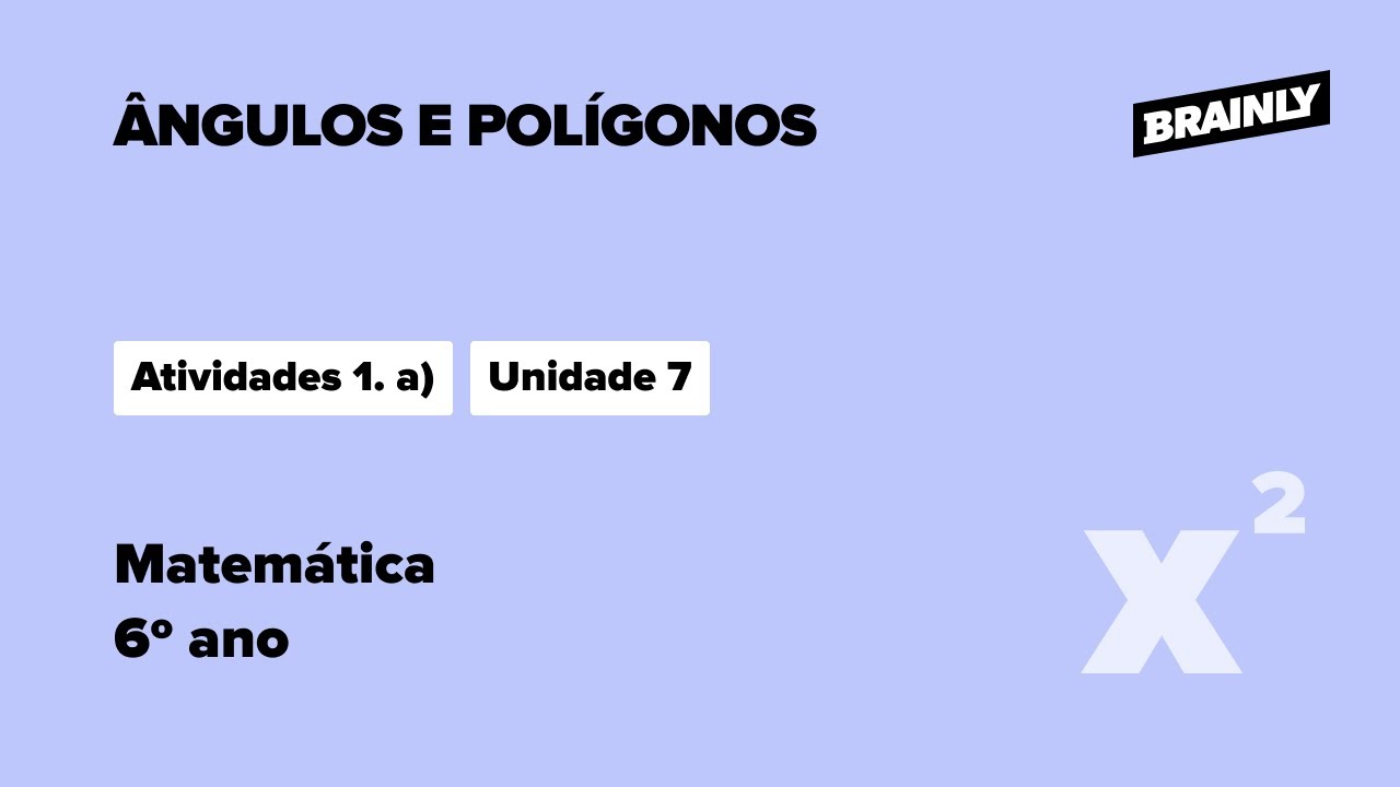 Atividade sobre Ângulos - 6º ano - 7º ano