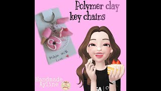 Polymer clay keychains ?✨| كيفية عمل علاقة مفاتيح بعجينة السيراميك