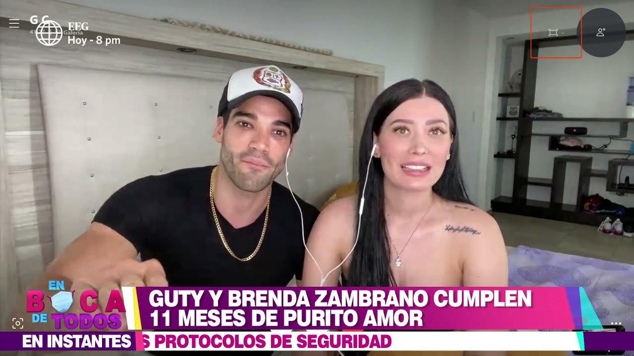 En Boca De Todos: Guty Carrera y su novia Brenda Zambrano cumplieron un año  de relación - YouTube