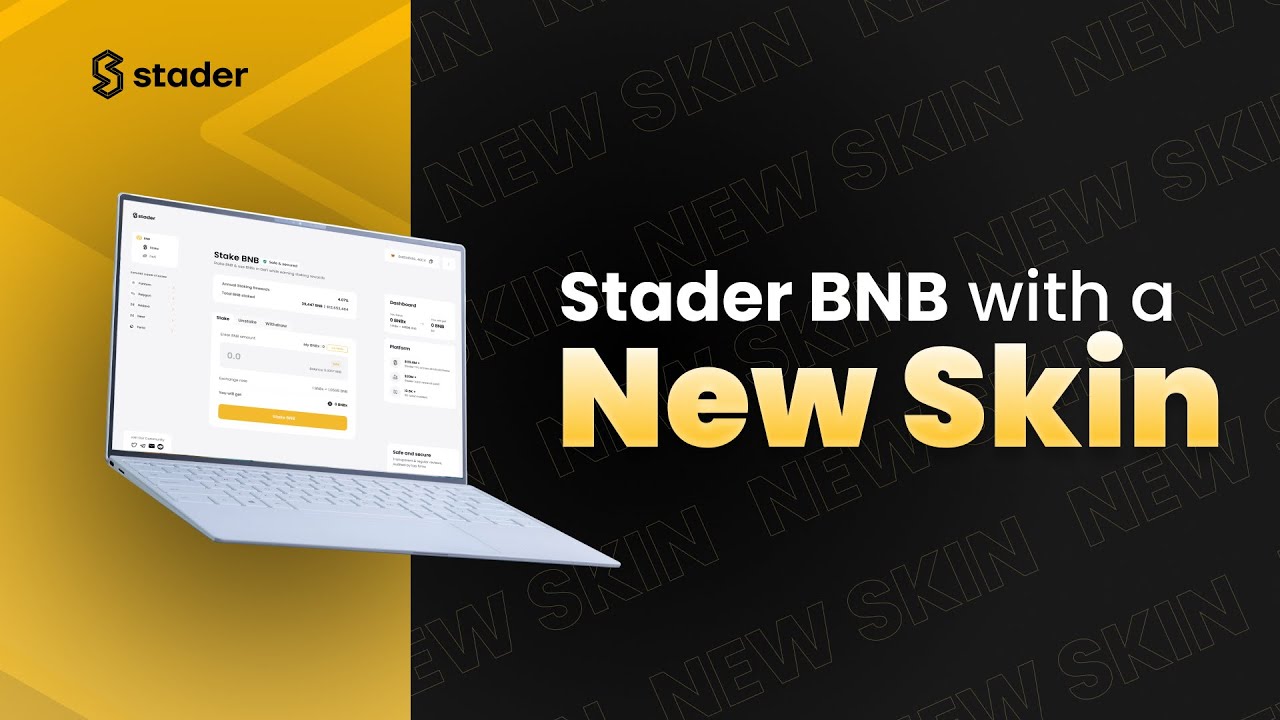 Stader Stader BNB is with an all New Skin🔥 - YouTube