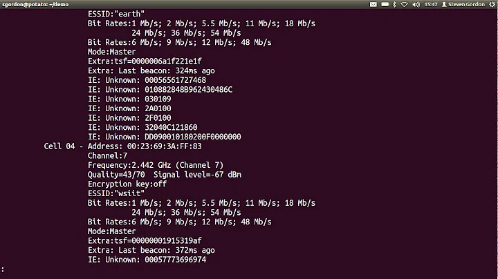 Managing Wireless LAN on Command Line in Linux