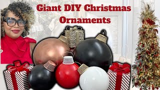 DIY Giant Christmas Ornaments - It's Always Autumn