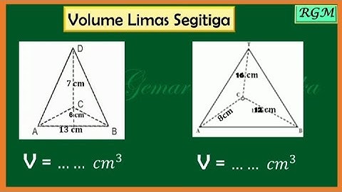 CARA MENGHITUNG VOLUME LIMAS SEGITIGA #volumelimas