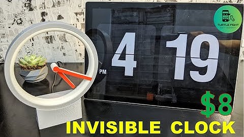 I Made an Invisible Clock for 8$ with Arduino Nano and Stepper Motor.