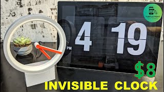 I Made an Invisible Clock for 8$ with Arduino Nano and Stepper Motor.