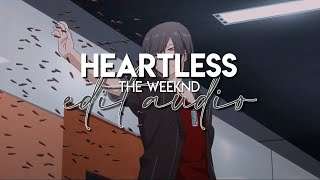 edit audio - heartless (the weeknd) Resimi