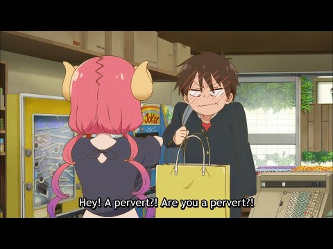 Taketo nosebleed moments | Taketo & Ilulu | Dragon Maid Season 2