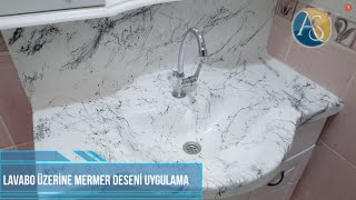 LAVABOYA MERMER DESENİ NASIL VERİLİR