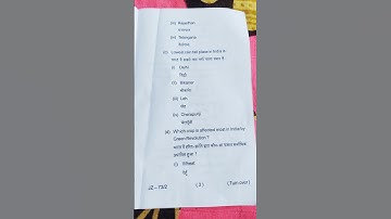 BBMKU University B.A Sem-3 Geography Core-6 Question Paper 2023