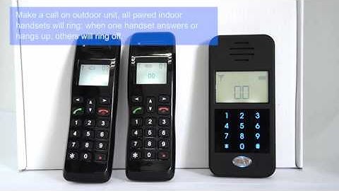 2.4G Digital Wireless Audio Door Intercom System